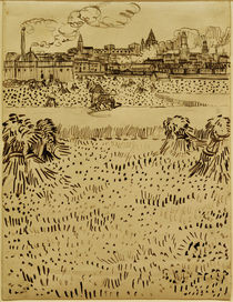 V. v. Gogh, Blick auf Arles über Kornfelder von klassik art