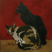 Th. A.Steinlen, The Cats / painting by klassik art