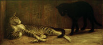 Th. A.Steinlen, two cats / painting, 1903 by klassik art