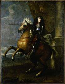 Ludwig XIV. v. Frankreich, Reiterbildnis / Charles Le Brun von klassik art