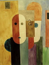 Franz Wilhelm Seiwert, Group with angular and round heads by klassik art