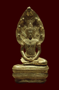 Buddha, von Naga beschützt / Khmer-Kunst by klassik art