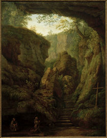 J.Ph. Hackert, Grotte des Hl. Franziskus a. d. Monte Verna by klassik art