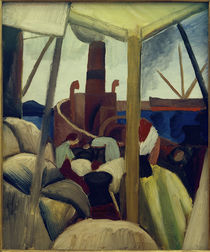 August Macke, Hafen in Tunis / Gemälde, 1914 von klassik-art