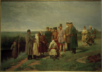 N.D.Dmitrijew-Orenburgski, Visitierung eines Ertrunkenen by klassik art