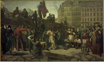 Feburarevolution 1848, Pariser Barrikaden / Gem. v. Martersteig by klassik art