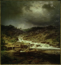 W.Holmberg, Der Kyrö Wasserfall von klassik art