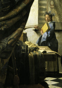 Vermeer, Die Malkunst, Ausschnitt von klassik art