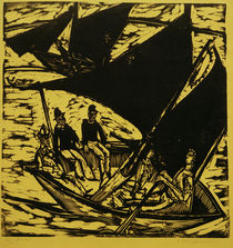 E.L.Kirchner / Sailing Boats off Fehmarn by klassik art