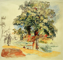Renoir / Southern Landscape, Watercolour by klassik art