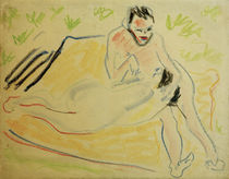 E.L.Kirchner, Paar auf der Decke von klassik art