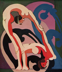 E.L.Kirchner, Akrobatenpaar von klassik art