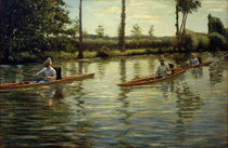 Caillebotte / Paddle boats / Painting by klassik art