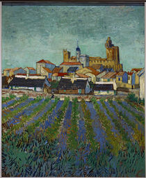 View of Saintes-Maries / V. van Gogh / Painting, 1888 by klassik art