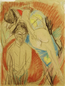 E.L.Kirchner / Selbstbildnis mit Modell von klassik art