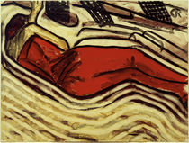 Ch. Rohlfs, Schlafende in Rot von klassik art