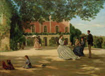 Bazille / Terrace in Méric / Painting by klassik art