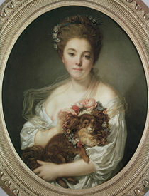 J.B.Greuze, Madame de Porcin / Painting by klassik art