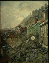 F. Thaulow, Häuser in Kragerø by klassik art