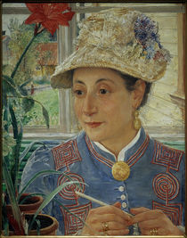 E.Josephson, Porträt von Jeanette Rubenson von klassik-art