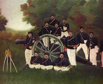 H.Rousseau, The Artillerymen, Section. by klassik art