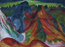 E.L.Kirchner, Die Berge Weissfluh... von klassik art