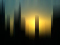Sonnenaufgang Frankfurt Skyline by Michael Schickert