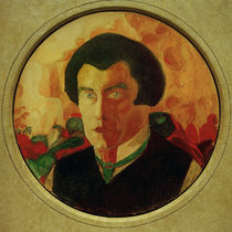 Kasimir Malewitsch, Selbstporträt, 1909-1910 von klassik art