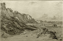 Coast at Brodten near Travemünde / F.Nerly / Drawing, 1826 by klassik art