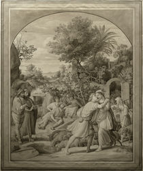 J.Schnorr v. Carolsfeld, Jakob und Rahel am Brunnen by klassik art