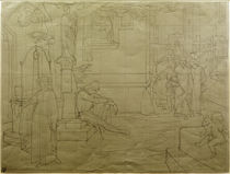 C.Brentano, Romanzen vom Rosenkranz / Skizze zu einem Wandbild v. E.Steinle by klassik art