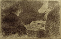 L.Eysen, Mary und Emma Eysen unter einer Tischlampe von klassik art
