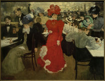 H.Evenepoel, Im Café d’Harcourt in Paris von klassik art