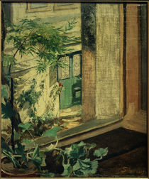 Maria Slavona, Blick aus dem Atelierfenster by klassik art