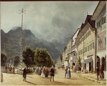 Ischl Esplanade / R. Alt / Watercolour, 1840 by klassik art