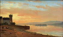C.Morgenstern, "Sunrise at the Rhine near Rüdesheim..." / painting by klassik art