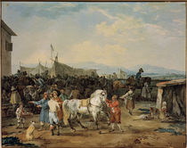 W. v. Kobell, Pferdemarkt von klassik art