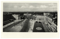 Berlin, Potsdamer Platz mit Brandenburger Tor / Fotopostkarte um 1942 von klassik art