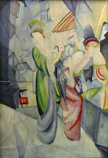 A.Macke / Women in front of hat shop by klassik art