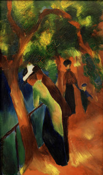 August Macke, Sunny Road / painting by klassik art
