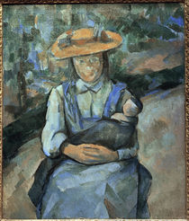 P.Cézanne / Young girl with doll. by klassik art