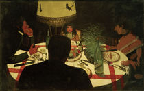 F.Vallotton, Bei Tisch, Lichtwirkung von klassik art