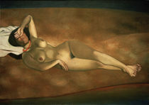 F.Vallotton, Female nude on the beach by klassik art