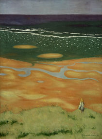 F.Vallotton, High tide near Houlgate by klassik art