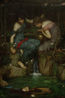 Waterhouse / Nymphen m. Haupt des Orpheus von klassik art