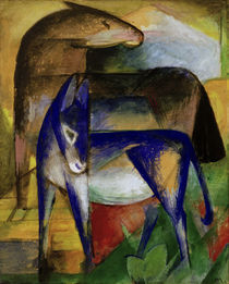 Marc / Two blue donkeys by klassik art