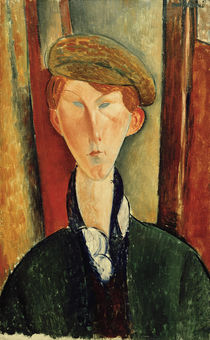 Amedeo Modigliani, Young man with a cap by klassik art