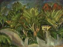 E.L.Kirchner, Haus unter Bäumen (Fehmarn) von klassik art
