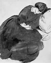 Jane Morris / drawing by D.G.Rossetti. by klassik art