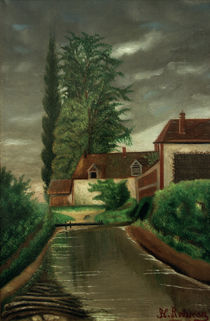 H.Rousseau, The Water Mill / Paint. by klassik art